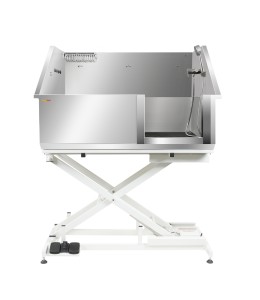 Shernbao Tub Stainless Steel Electric Bathing Tub 127x67x106-176 cm