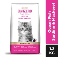 Signature Grain Zero Ocean Fish, Sardine, and Mackerel Kitten Dry Cat Food 1.2kg