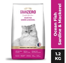 Signature Grain Zero Ocean Fish, Sardine, and Mackerel Persian Dry Cat Food 1.2kg