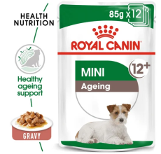 Size Health Nutrition Mini Ageing Gravy (Wet Food - Pouches) 12 X 85 G
