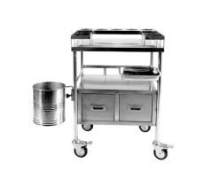 ⚠️ SLIGHTLY USED — 70% OFF | Shernbao Stainless Steel Cart with Cabinet — Professional Grooming Station