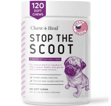 Chew & Heal - Stop the Scoot Anal Gland Support & Bowel Function Supplement for Dogs - 250gm
