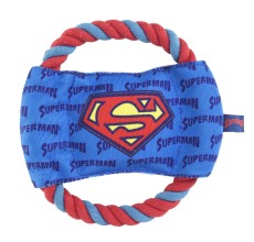 Superman Rope Teether Dog Toy