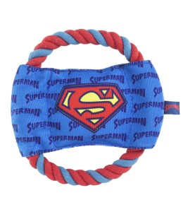 Superman Rope Teether Dog Toy