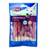 Trixie Denta Fun Duck Chewing Rolls Dog Chew Treats 80g