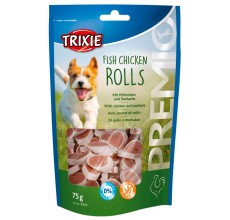 Trixie Premio Fish Chicken Rolls Dog Treats 75G