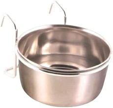 Trixie Stainless Steel Bird Bowl with Holder 300ml