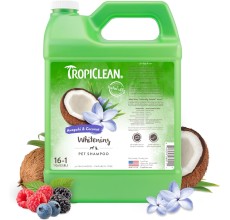 TropiClean Awapuhi & Coconut Whitening Shampoo for Pets, 1 gallon