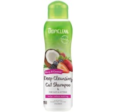 TropiClean Berry & Coconut Deep Cleansing Shampoo for Cats and Kittens, 12oz