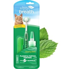 TropiClean Fresh Breath Oral Care Kit for Cats, 2oz