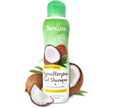 TropiClean Gentle Coconut Hypoallergenic Cat and Kitten Shampoo, 12oz