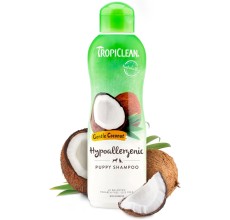 TropiClean Gentle Coconut Hypoallergenic Puppy and Kitten Shampoo, 12oz