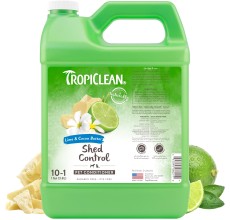 TropiClean Lime & Cocoa Butter Shed Control Conditioner for Pets, 1 gallon