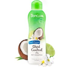 TropiClean Lime & Coconut Shed Control Shampoo for Pets, 20oz