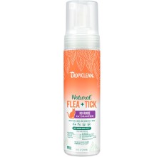 TropiClean Natural Flea & Tick No Rinse Shampoo for Cats - 7.4 oz