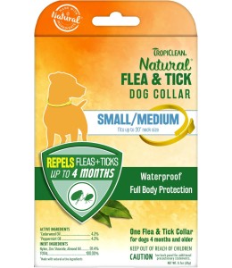 TropiClean Natural Flea & Tick Repellent Collar for Small Dogs -20g