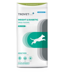 Trovet Plus Adult Dog Weight & Diabetic Chicken Veterinary Diets 3kg