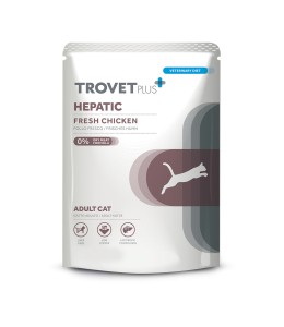 Trovet Plus Pouch Cat Hepatic Veterinary Diets Wet Food 85g