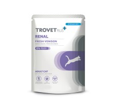Trovet Plus Pouch Cat Renal Venison Veterinary Diets Wet Food 85g