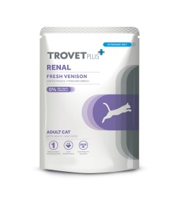 Trovet Plus Pouch Cat Renal Venison Veterinary Diets Wet Food 85g