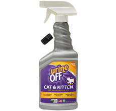 Urine OFF Cat & Kitten Hard Surface Sprayer with Carpet Applicator Cap for Cats 16.9oz