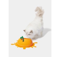 VETRESKA Juicy Tangerine Pet Bowl, Spoon & Mat Set