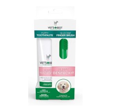 Vet's Best Puppy Toothpaste With Silicon Finger Brush