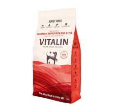 Vitalin Farmhouse Supper with Beef and Veg Dog Dry Food - 12KG