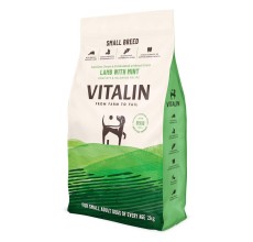 Vitalin Small Breed Lamb & Mint Dog Dry Food - 2KG
