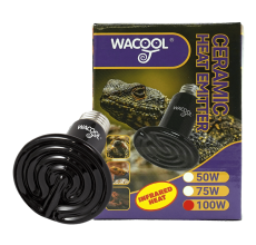 Wacool Flat Type Ceramic Heat Emitter - Black 100W