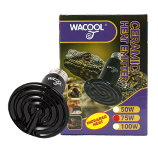 Wacool Flat Type Ceramic Heat Emitter - Black 75W