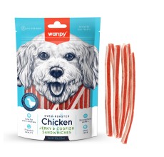 Wanpy Chicken Jerky &amp; Codfish Sandwiches 100g