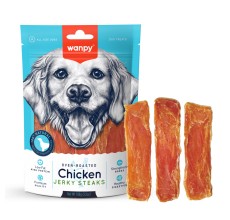 Wanpy Chicken Jerky Steaks 100g