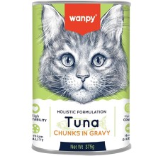 Wanpy Chunks In Gravy Canned Food For Cats – Tuna 375G