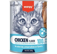 Wanpy Complete Paste Canned Food For Cats (Chicken) – 400G