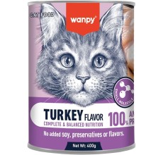 Wanpy Complete Paste Canned Food For Cats (Turkey) – 400G