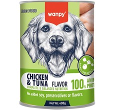 Wanpy Complete Paste Canned Food For Dogs (Chicken & Tuna) – 400G