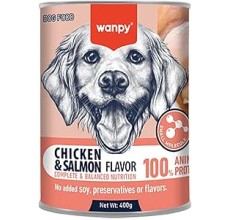 Wanpy Complete Paste Canned Food For Dogs (Chicken & Salmon) – 400G