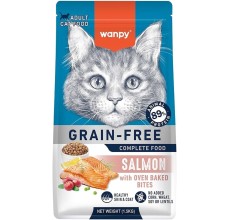 Wanpy Grain Free Complete Food For Adult Cat Salmon Recipe 1.5Kg