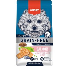 Wanpy Grain Free Complete Food For Puppy – Salmon Recipe 1.5Kg