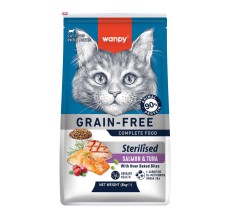 Wanpy Grain Free Sterilized Cat Food – Salmon & Tuna Recipe 8Kg