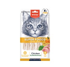 WANPY Superfoods Creamy Treat For Cat Chicken With Pumpkin & Kale