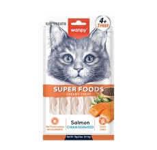 Wanpy Superfoods Creamy Treat For Cat Salmon With Chia & Seaweed 70g