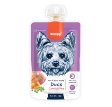 Wanpy Tasty Meat Paste Duck with Carrot & Pea for Dogs 90g