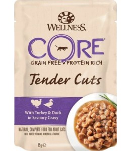 Wellness Core Tender Cuts Turkey with Duck Adult Cat 85g