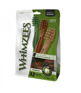 Whimzees Dental Treats Toothbrush Star M Mix brown/green/orange - 12pc