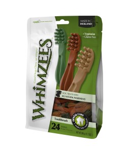 Whimzees Dental Treats Toothbrush Star S Mix brown/green/orange - 24pcs