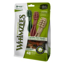 Whimzees Dental Treats Toothbrush Star XS Mix brown/Green/Orange - 48pcs