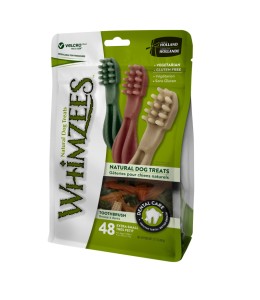 Whimzees Dental Treats Toothbrush Star XS Mix brown/Green/Orange - 48pcs