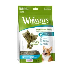Whimzees Soft Daily Dental Dog Treats Value Bag - Small (28 pcs)